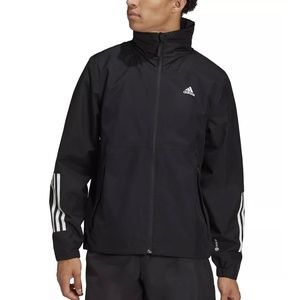 NWOT Adidas Men's BSC 3-Stripes Rain Jacket